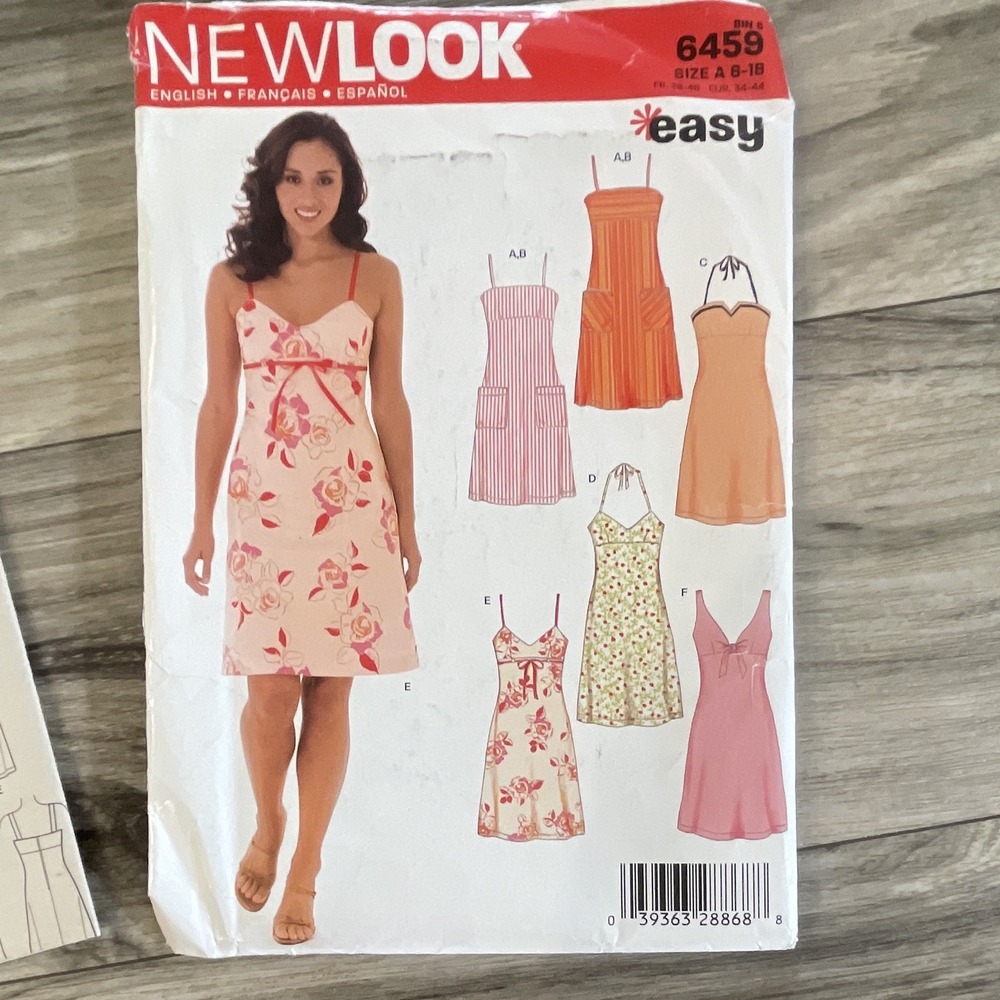 New Look Women's Sewing Pattern 6459 Uncut New Womens Dress